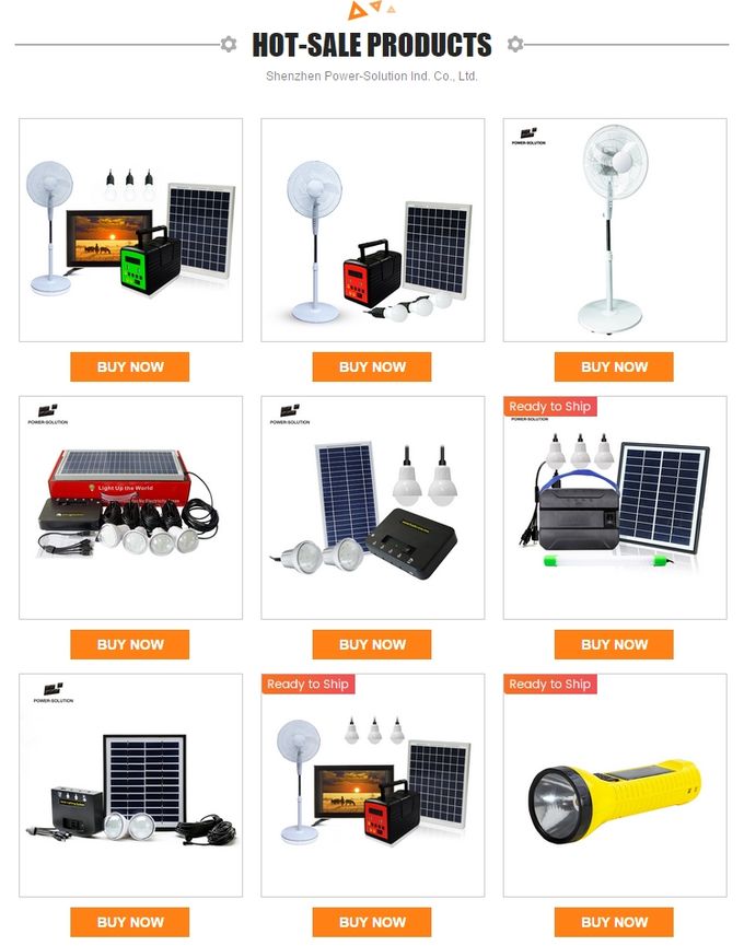 Polycrystalline Outdoor Solar Power System , 13000mAh Li Ion Battery Solar Inverter System 2