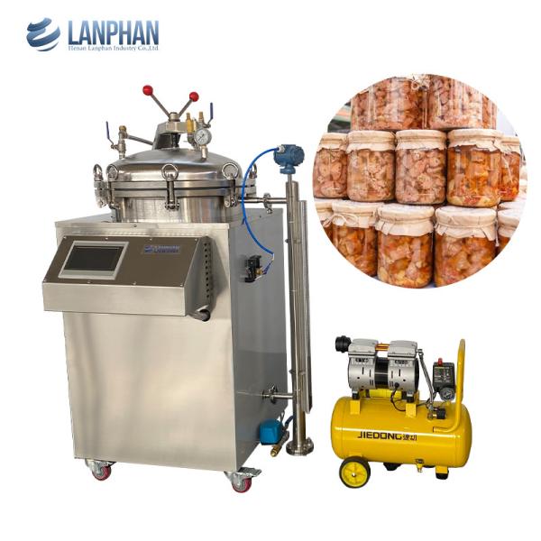 High Temperature Autoclave Food Steam Water Bath Sterilizer Medical Autoclave