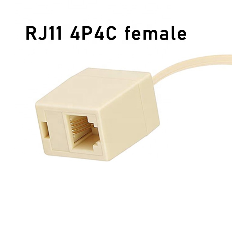 Ethernet RJ45 8P8C Male to Telephone RJ11 4P4C Female Socket ADSL Connector Converter Extension Cable Adapter