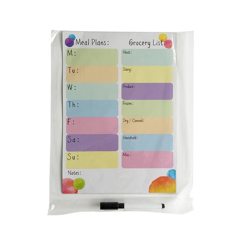 A3 A4 Magnetic Souvenir Dry Erase Whiteboard Planner For Fridge