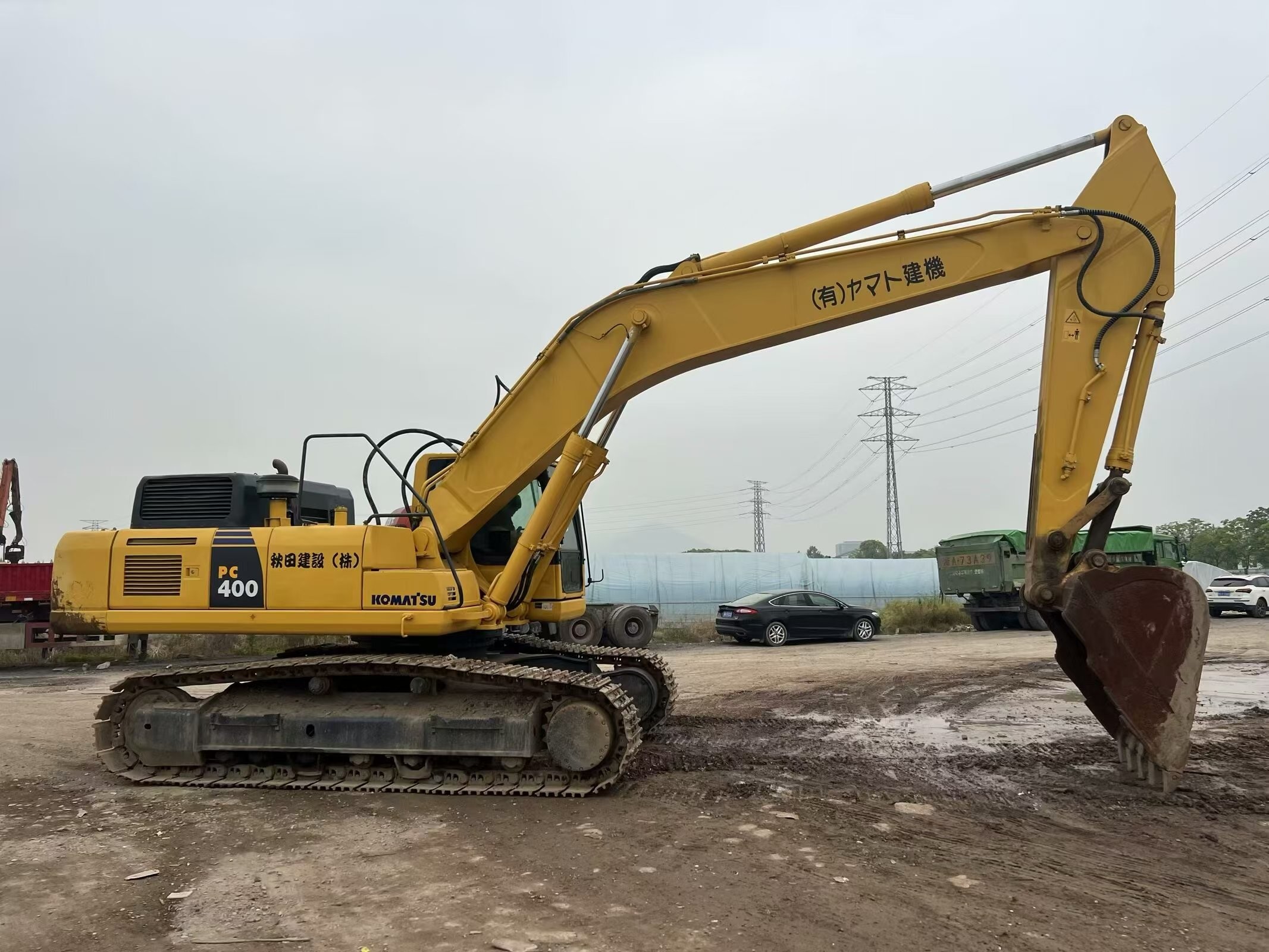 Large Used Excavator Komatsu PC 400-8R Diesel Digging Machine 40 Tons Machinery