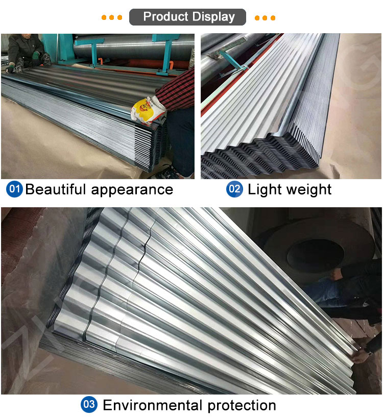 0.12mm 0.16mm 0.18mm Thickness Prime Galvanized Corrugated Steel Roofing Sheet for Ceilings in Tile Types Yx35-200-1000