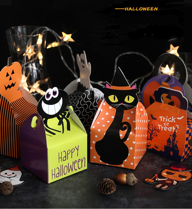 Children Sweet Bonbon Dark Truffle Chocolate Box Gift Pack Paper Container