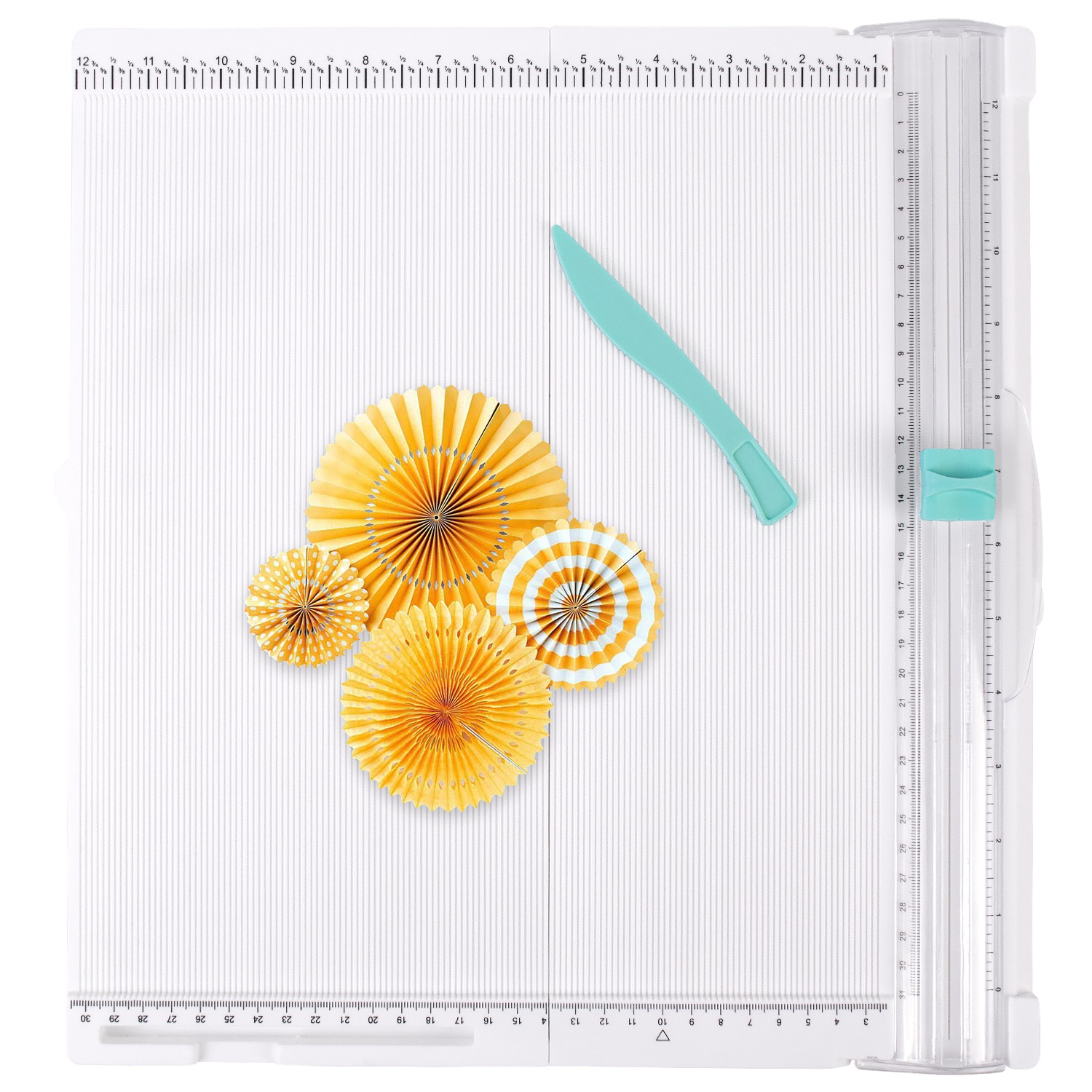 12 inch Paper Trimmer Scoring Board for Book Cover Gift Box Photo and More Plastic