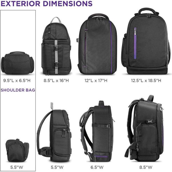 Padded Travel Personalized Customized Camera Bag Camera Case Compatible for Sony