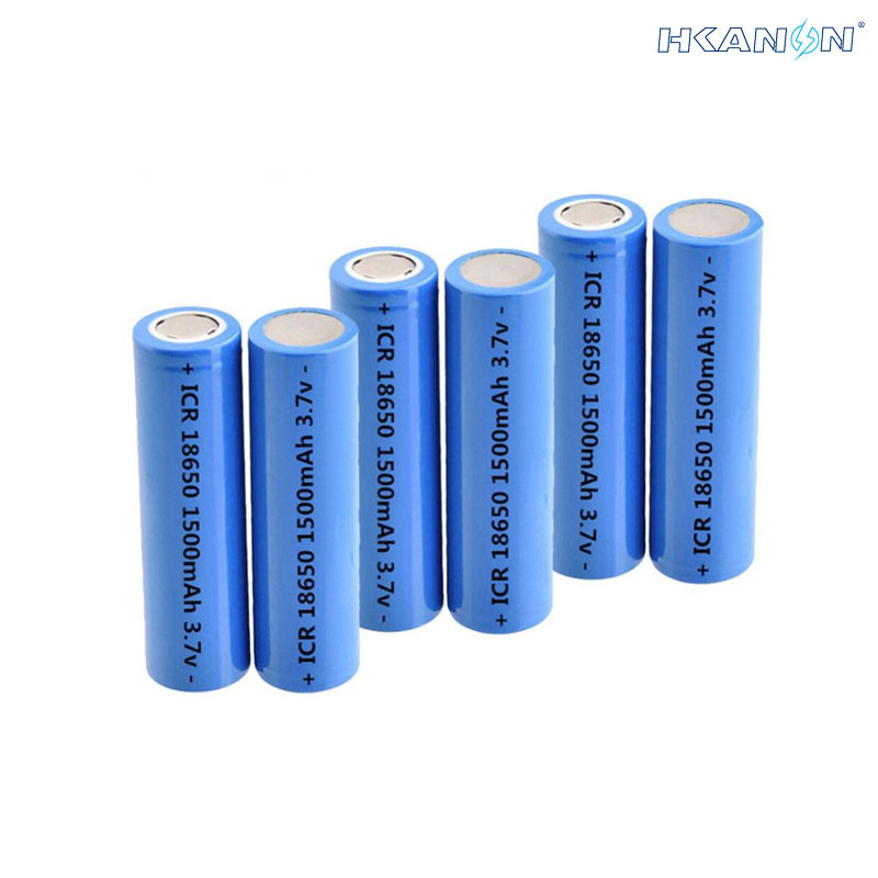 Cell Size 18*65mm 3.7V icr18650 1500mAh Lithium Li-Ion Rechargeable Battery