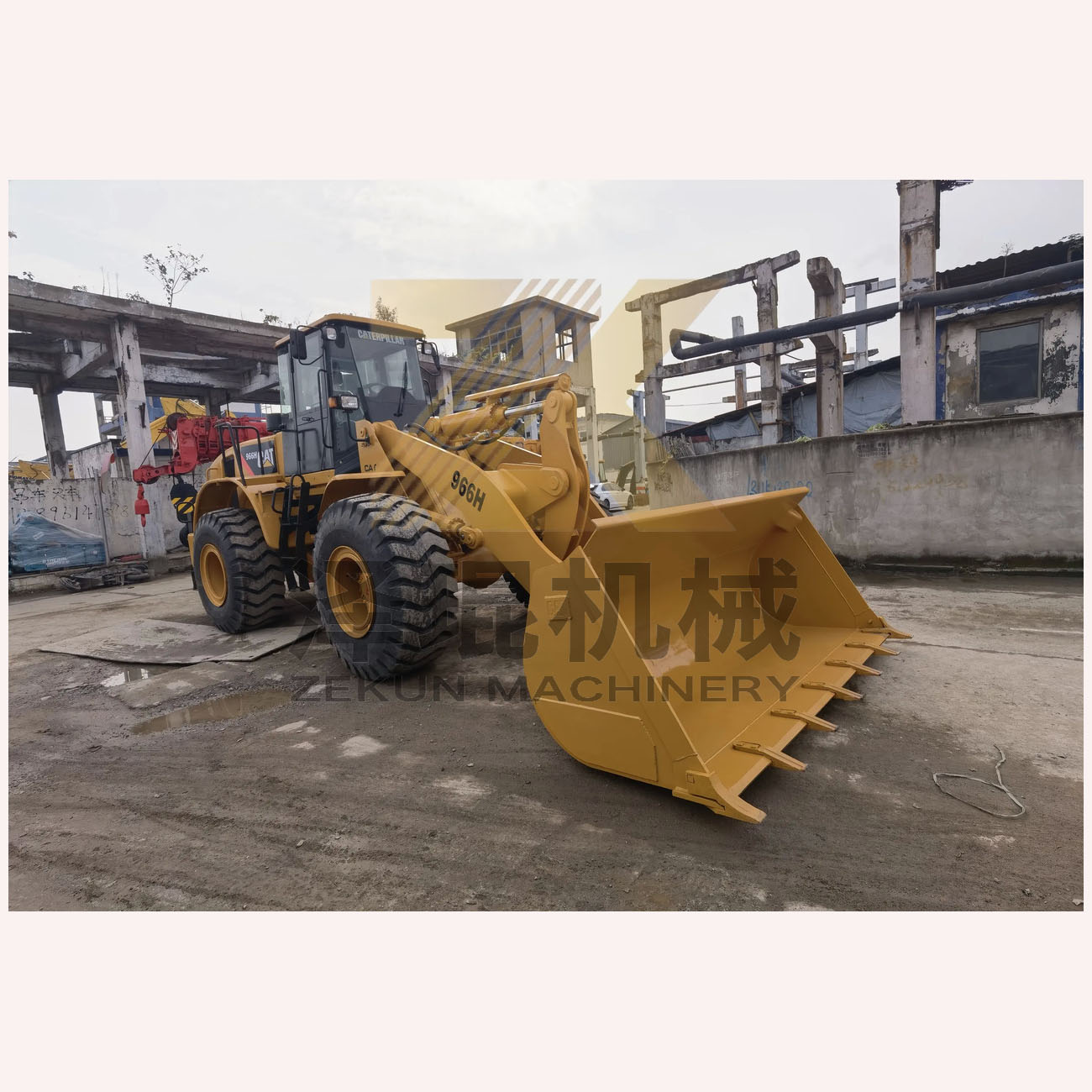 6TON Hydraulic Valve Other Used Cat 966H Wheel Loader for Construction Machinery