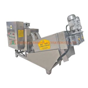 24 Hours Automatically Polymer Dosing System Sludge Processing Screw Machine