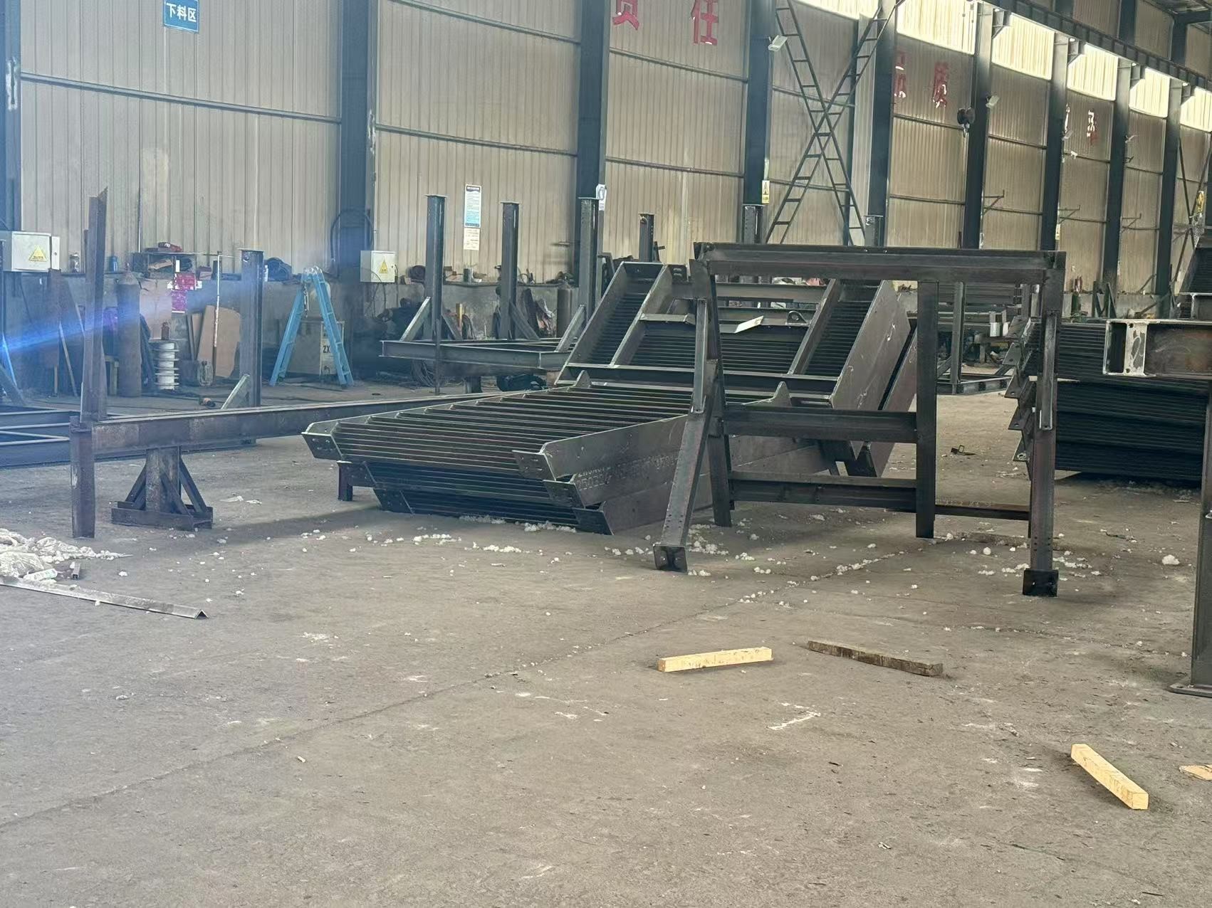 Hot Dip Galvanized Steel Structure Platform Supporting Electrical Cabinet On Bottom Of Wind Tower