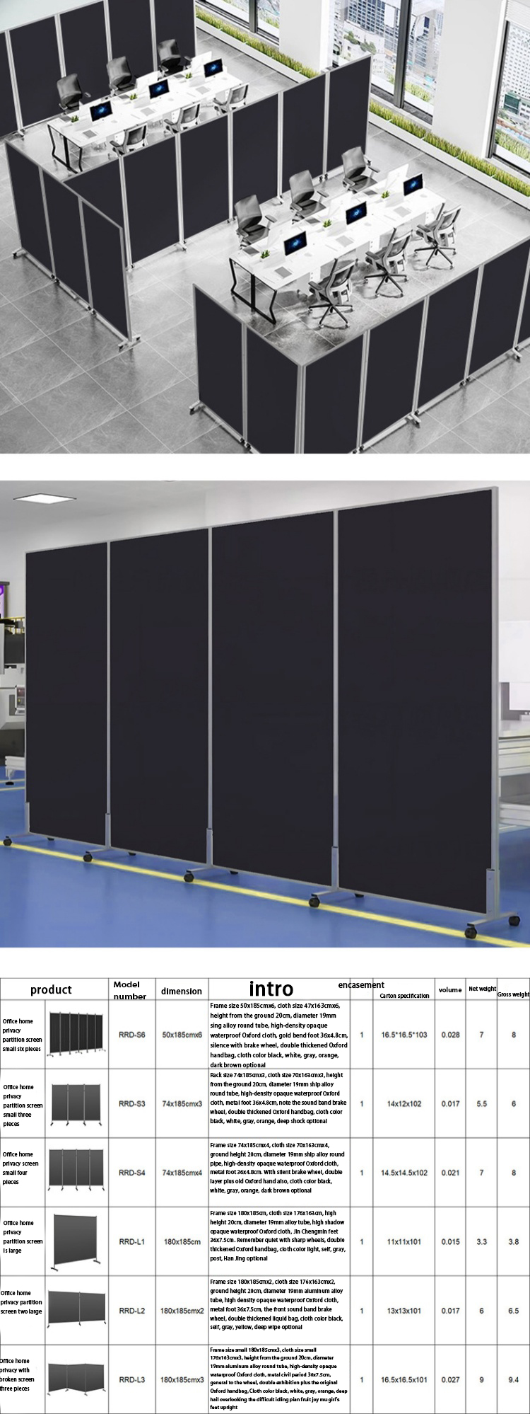 Modern Stylish Sliding Operable Wall Folding Door Partition Wall for Office Space Divider