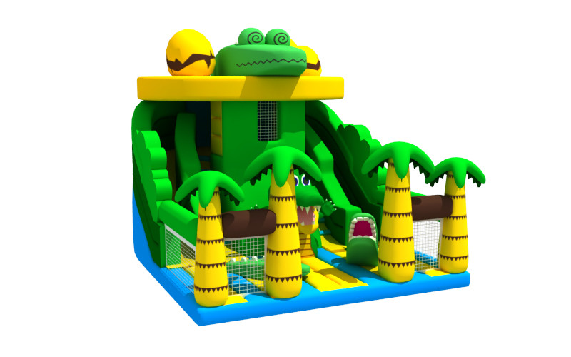 Outside Games Inflatable Floating Water Slide For Fun