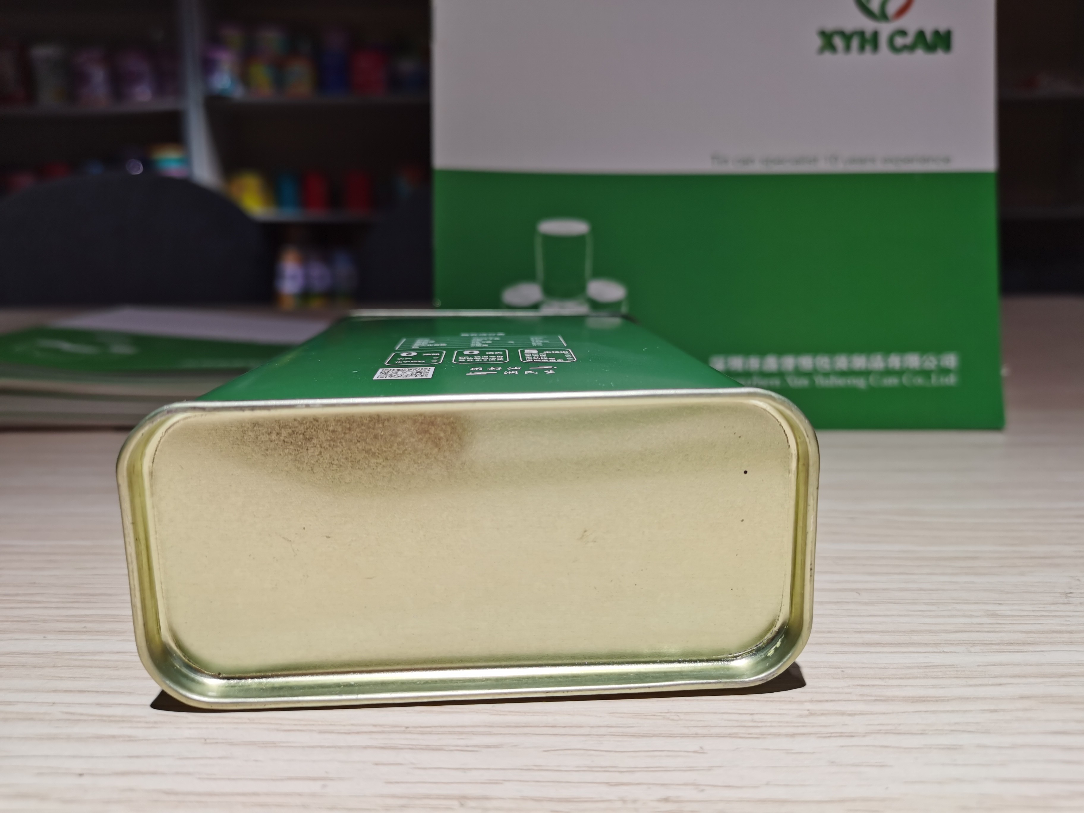 ROHS Tinplate PMS Olive Oil Tin Container 0.25mm Thickness