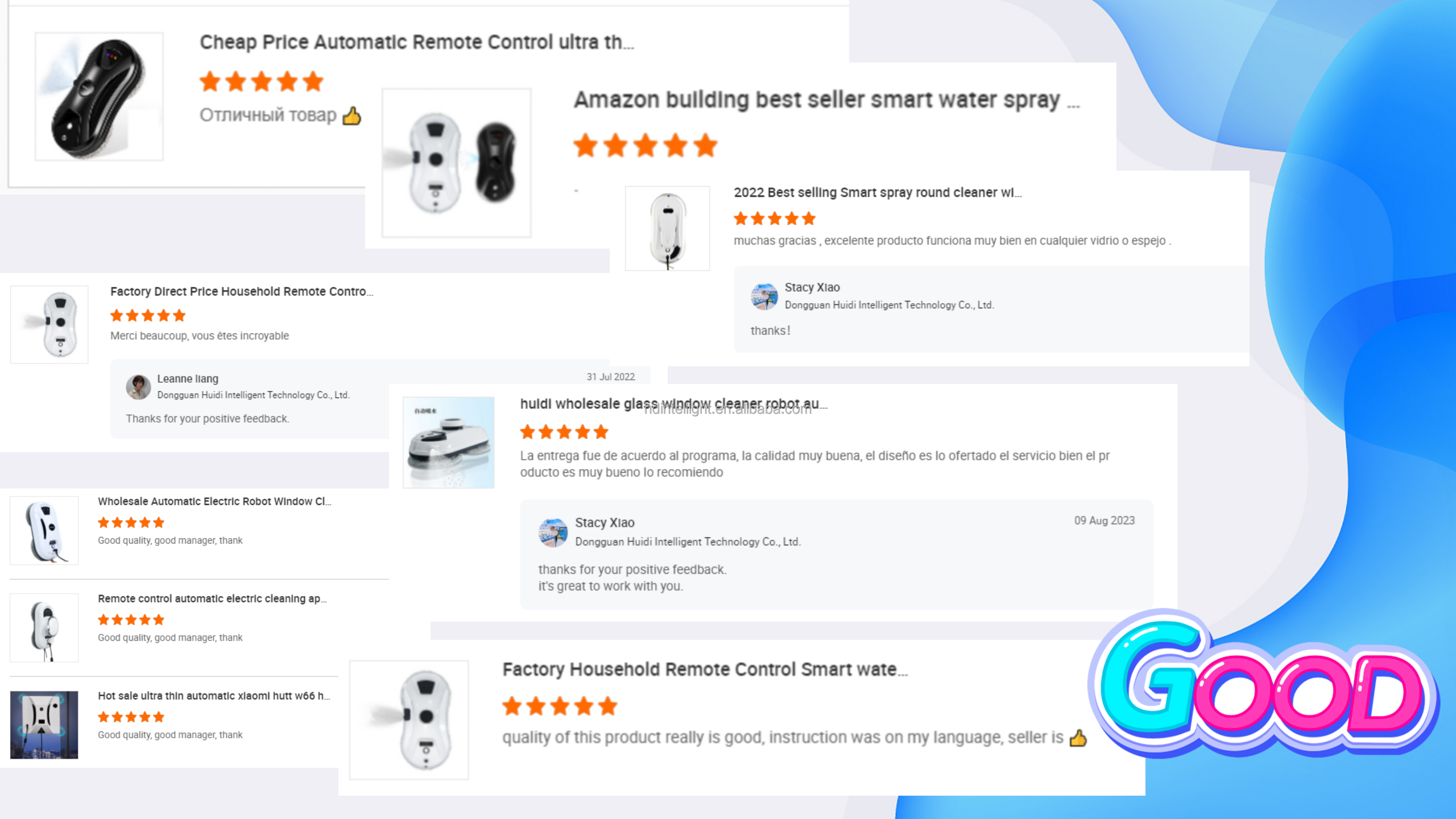 4 Mins/M2 Window Automatic Cleaner 3 Types 65dB Glass Wall Cleaning Robot