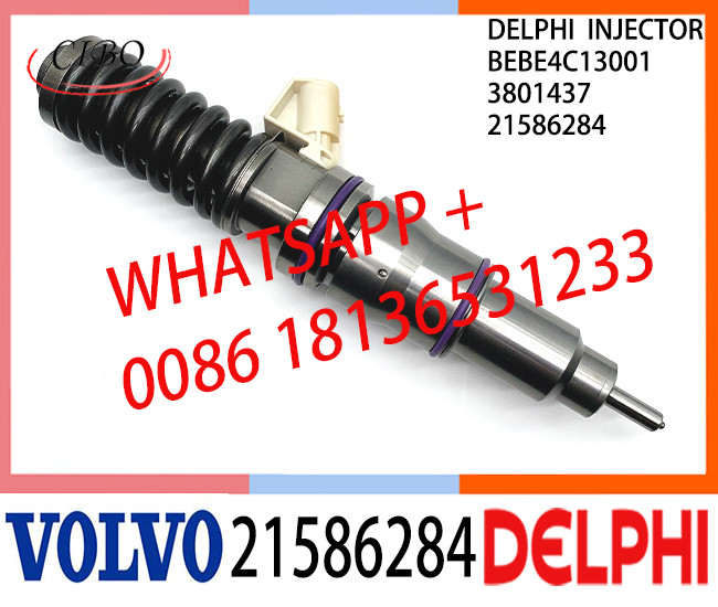 21586284 BEBE4C13001 3801437 Common Rail Fuel Diesel Injector BEBE4C13001 3801437 21586284 E1 for VOL D12 BUS