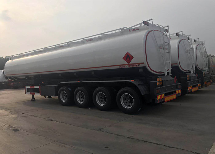 ADR standard fuel tanker trailer with 45000 liters capacity