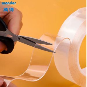 China Strong Adhesive Reusable Nano Tape Roll Waterproof  Sticky Removed on sale