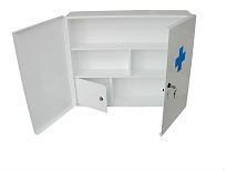 Compartment Medical Emergency First Aid Medical Storage Cabinets Tin Box Medical Metal Box Case