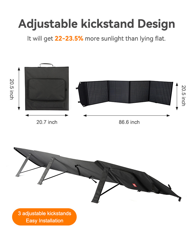 240W 420W Lightweight Folding Solar Panels OEM Easy Installation