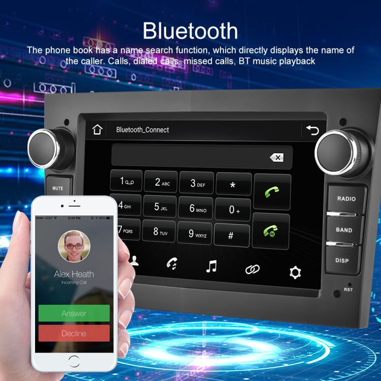 7" Screen Size Android 12 Car Multimedia Player with Carplay GPS WIFI Universal Display