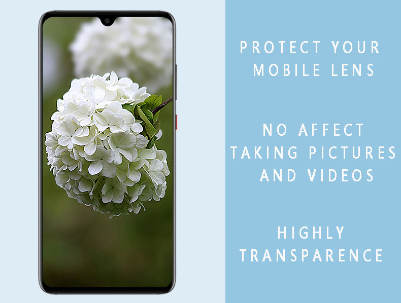 Clear Camera Covers Anti-Fingerprint Tempered Glass Camera Protector Film for Redmi Note 8 Pro K20 Pro