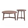 Buy cheap Oak Veneer Central Round Coffee Table Set Table Natural Wood Top Solid Wood Legs from wholesalers