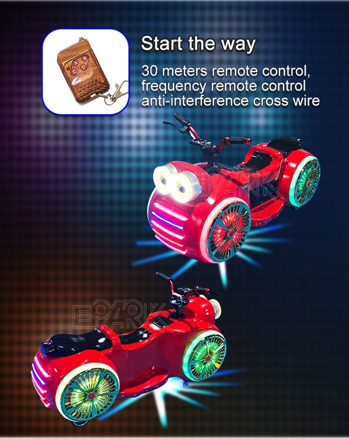 280W Kids Bumper Car Big Eyes Motorcycle Electronic Riding For Amusement Park