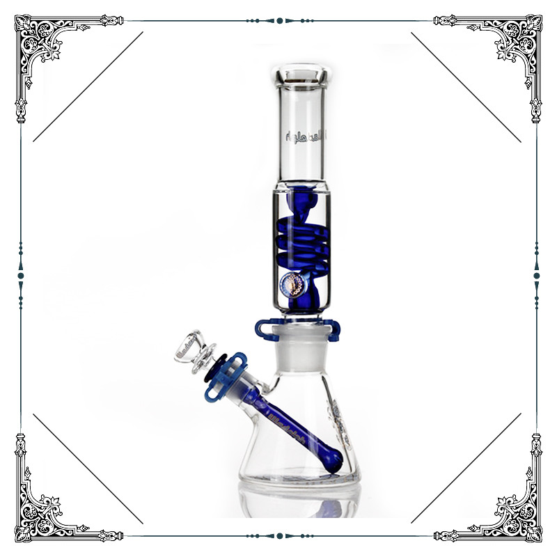 Glass Freezable coil Smoking Pipes Beaker Bottom Fab Jet Build A Bong