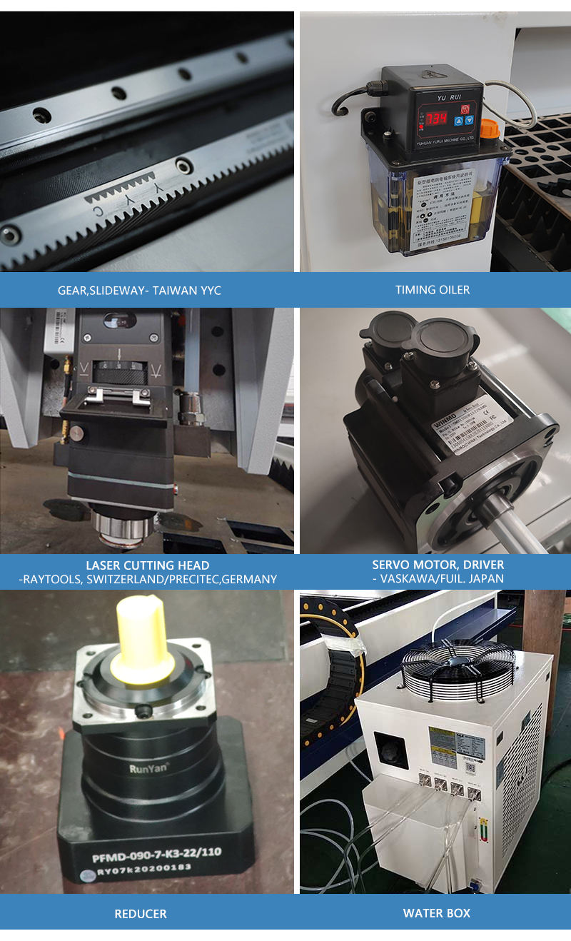 Pulsed Plate Practical Fiber Laser Cutting Machine Gantry Double Drive
