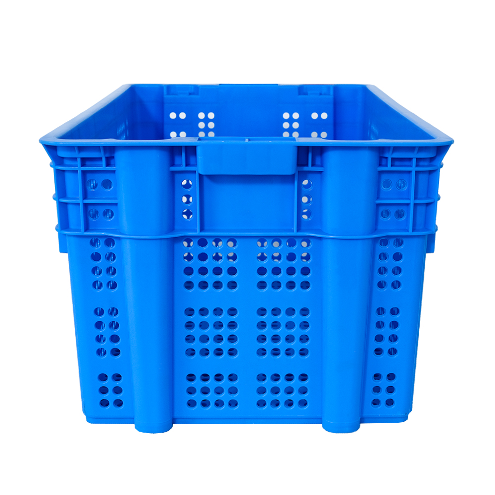 Moving Fruit Agricultural Vented Mesh Plastic Crate with PP Material and Ventilation