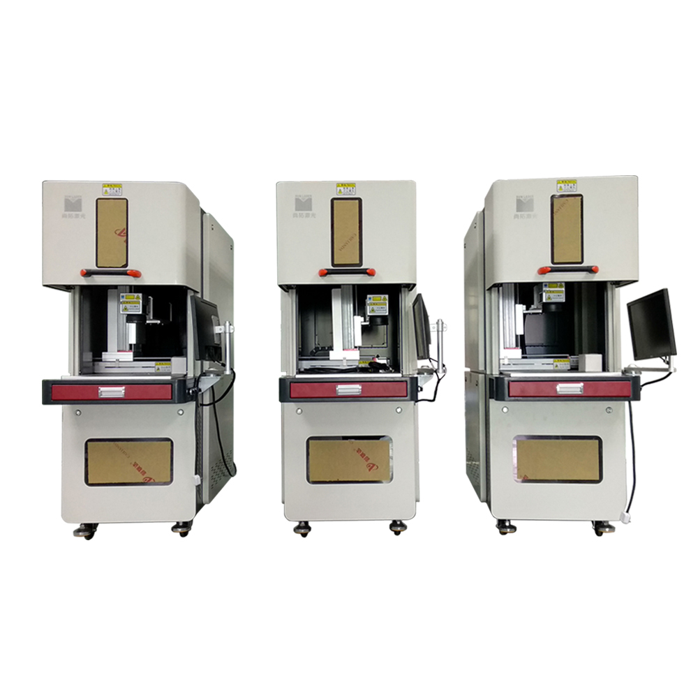 Full Enclosed Laser Engraving Machine With 65 KG Weight For Metal Plastic Packaging Bags