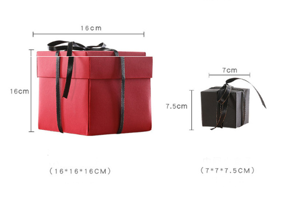 Luxury Christmas Explosion Gift Box , OEM Service Valentine'S Day Favor Boxes