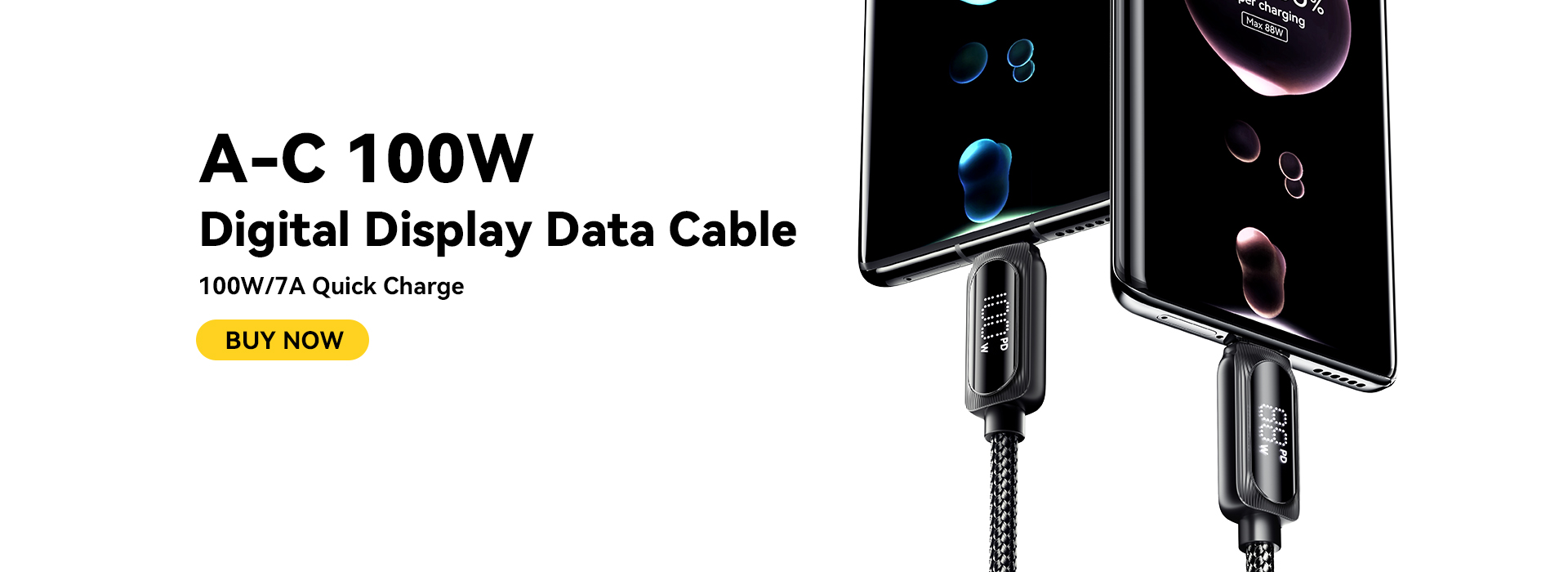 ESSAGER ES-X57 Series 100W USB A to Type C Cable USB C to USB