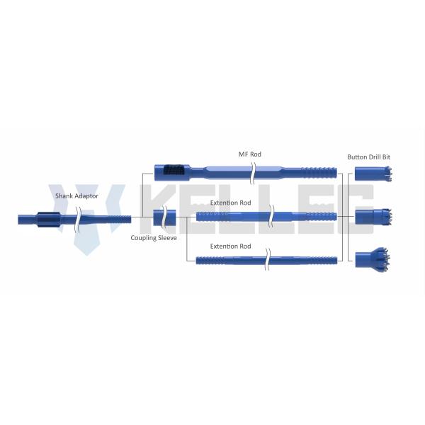 Forging Processing Type 89mm T51 Top Hammer Retractable Rock Drill Thread Button Bits