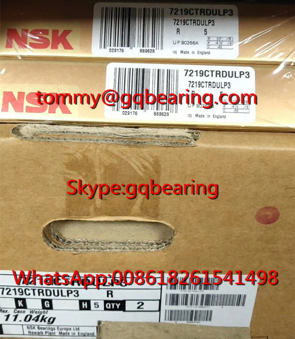 Super Precision NSK 7221CTRDULP3 Single Row Angular Contact Ball Bearing packing