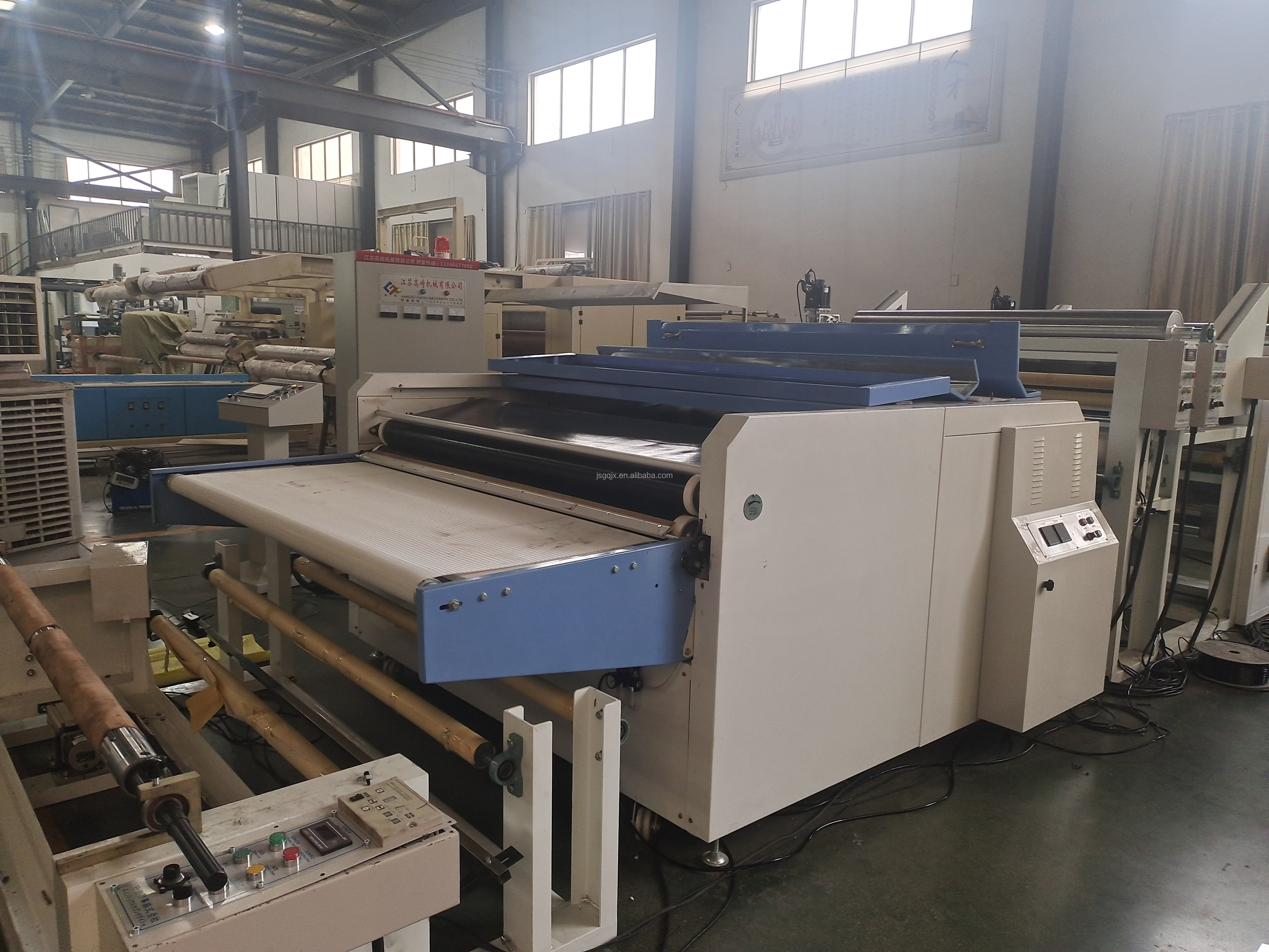 Automatic Grade Flatbed Laminator with Double PTFE Belt and Heating/Cooling Zone