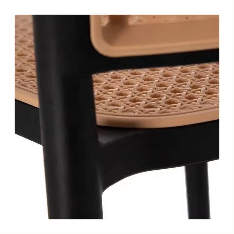 Cafe Plastic Bistro Chair Rattan Contemporary Plastic Dining Chairs