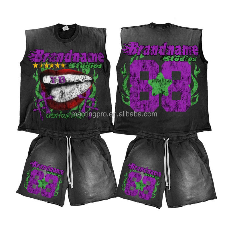 Support Customized Logo Men's Anti-Static Sportswear Tracksuit Vendor Track Short Set