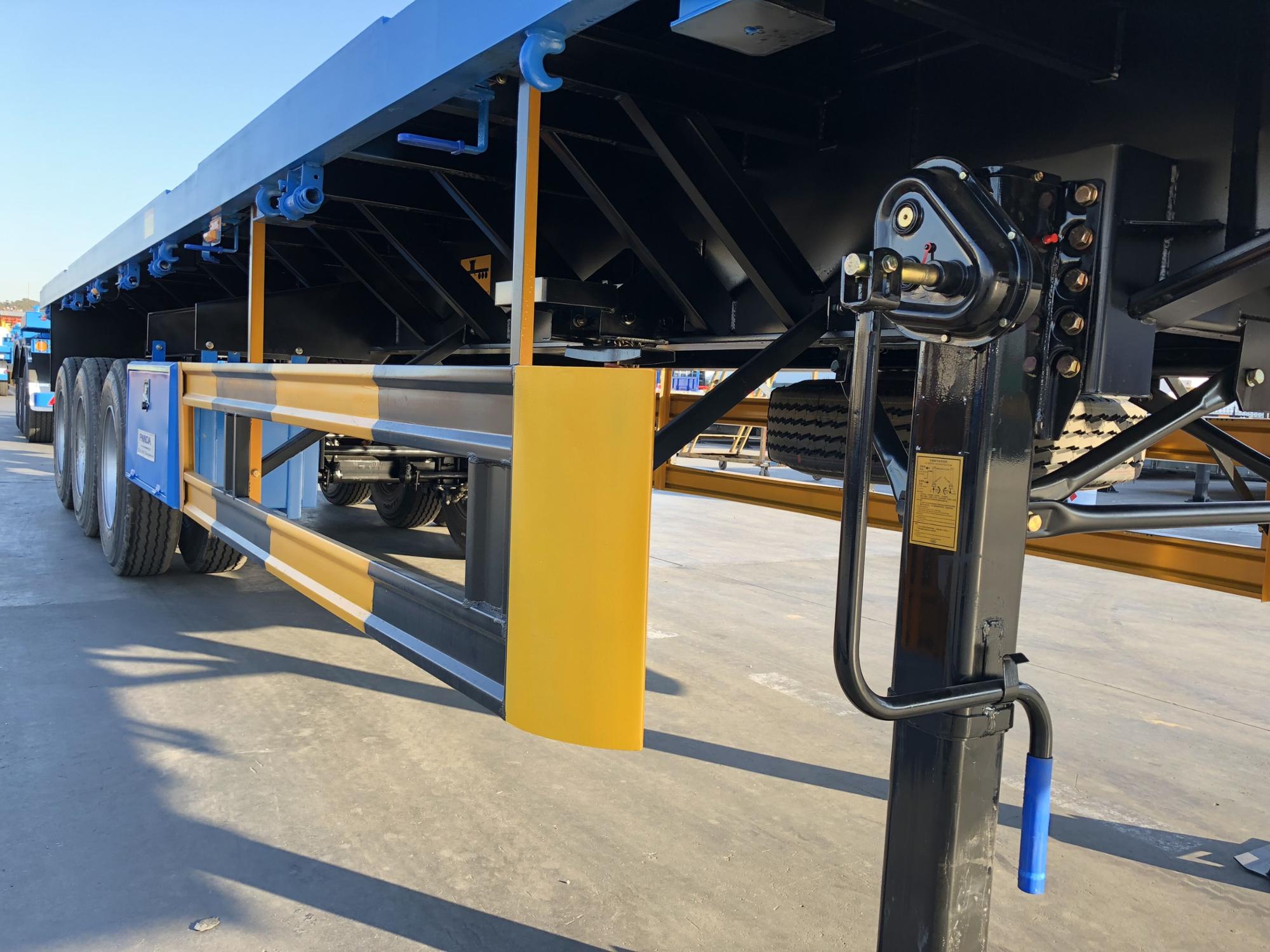 Factory Customization 40ft Flatbed Semi Trailer 2 Axles 3 Axles 4 Axles Dolly Tractor Chassis For Connecting