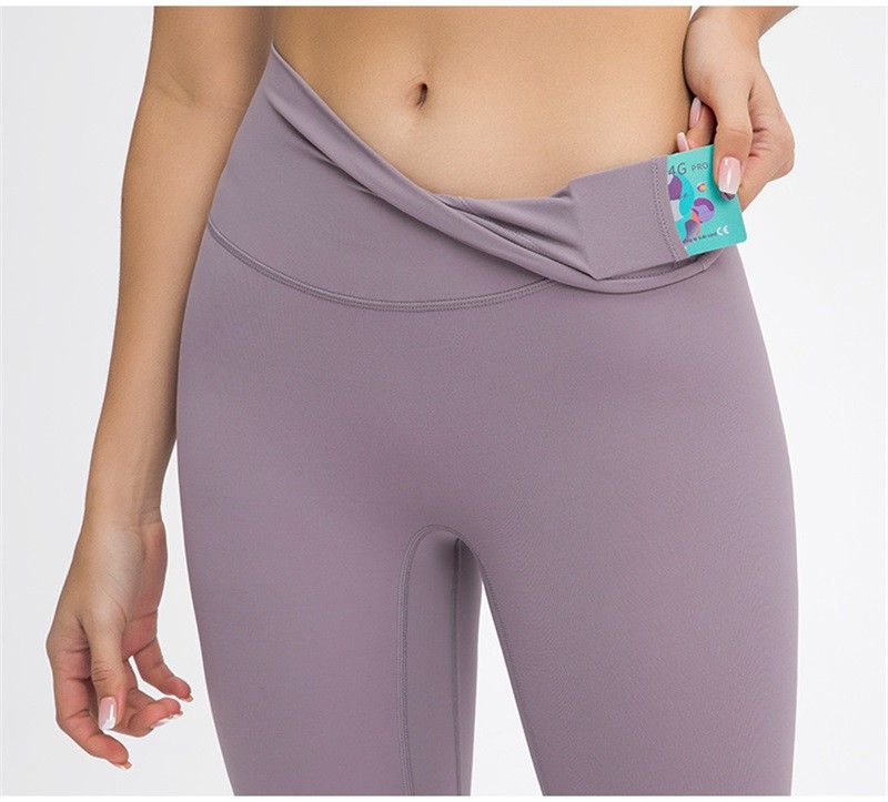 Breathable Yoga Pants Capri No Boundary Line Women's High Waisted Yoga Leggings