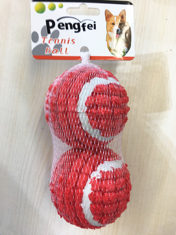 6pcs pet dog chew doys tennis balls funny pet cat toy balls