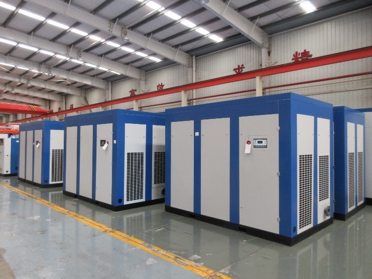 Energy Saving Oil Free Screw Air Compressor , Low Pressure Air Compressor High Volume
