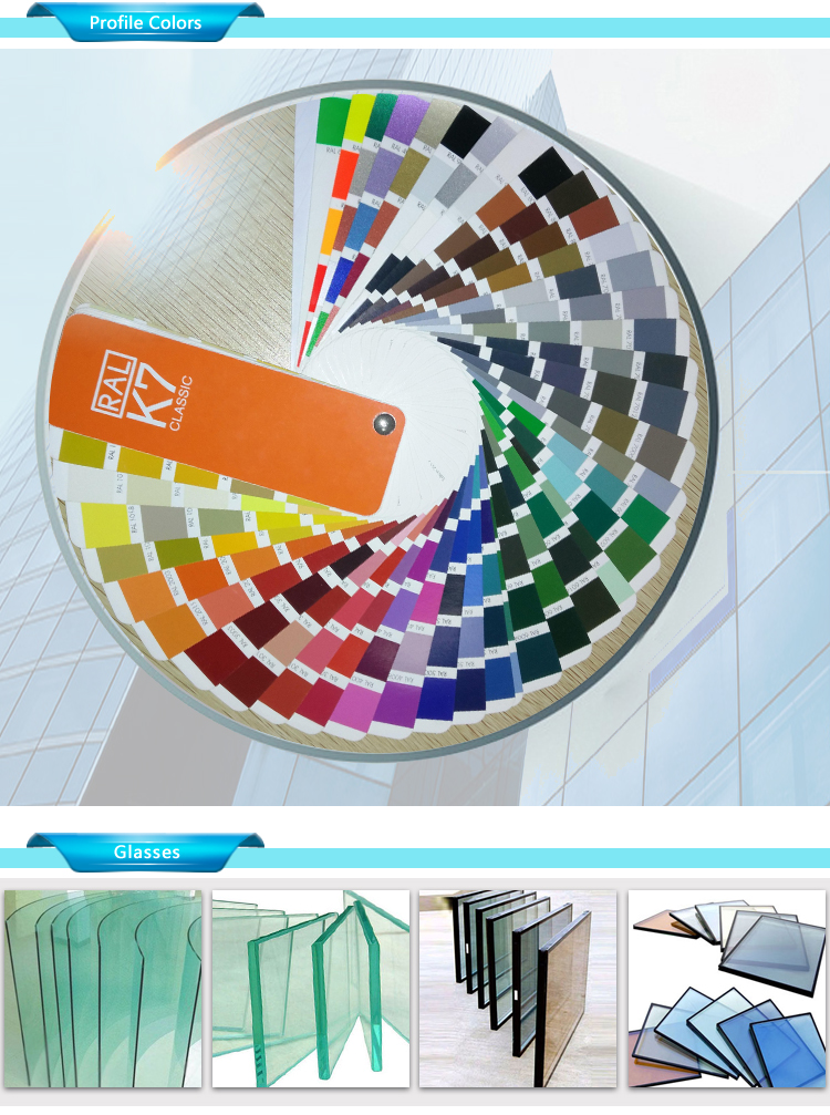 Energy Saving Aluminium Curtain Wall Cladding Invisible 2.0-5.0mm