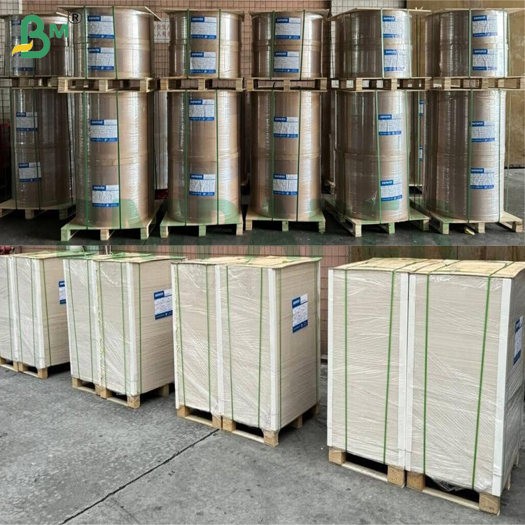 200g 230g  Cardboard White Surface Duplex Board With Grey Back For Packing Box