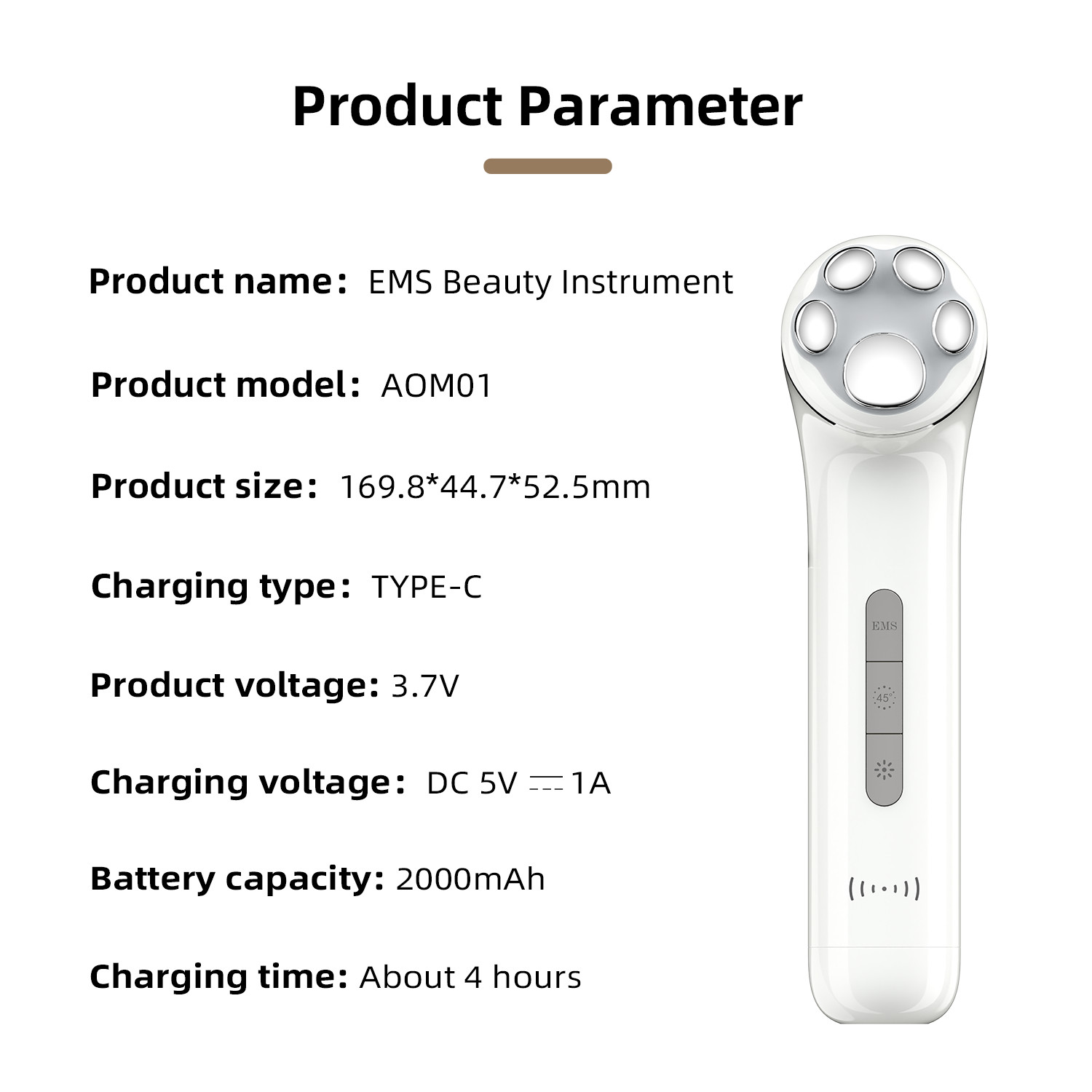 MICROCURRENT WRINKLE REMOVER CARE ems Skin Lifting Device Facial Beauty Skin Tightening Anti-aging Led Light Photon Therapy Machine Face Massager