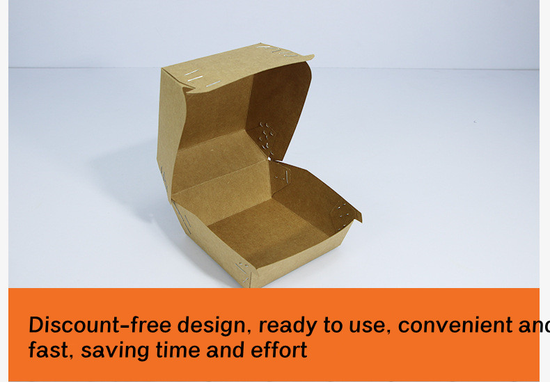 Reusable Plain Potato Chip Burger And Fries Boxes Packaging Custom