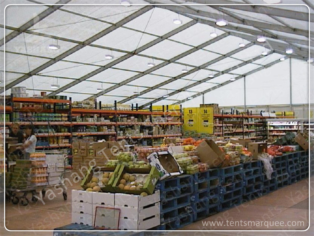 Solid ABS Wall Frame Aluminium Frame Tents Big Marquee Hire For Supermarket