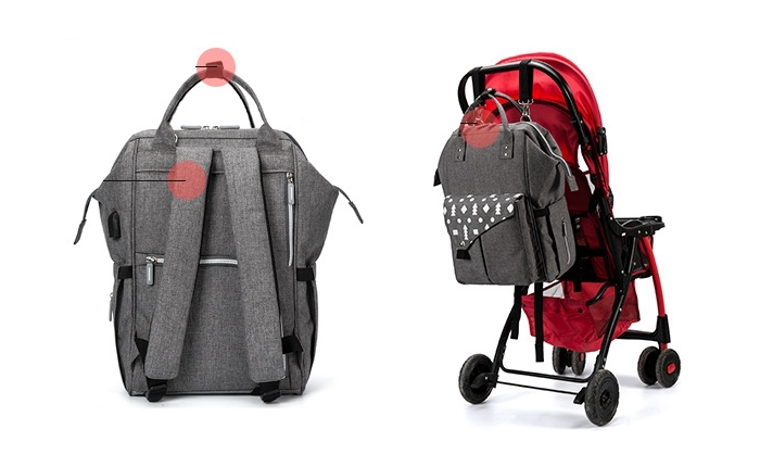 Fashion Waterproof Diaper Bags Mummy Maternity Nappy Changing Bag Large Capacity Travel Backpack drop shipping for Mom&Dad