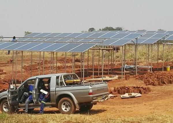 Galvanized 40m/S Telecom Solar Power Systems , Landscape Telecom DC Power