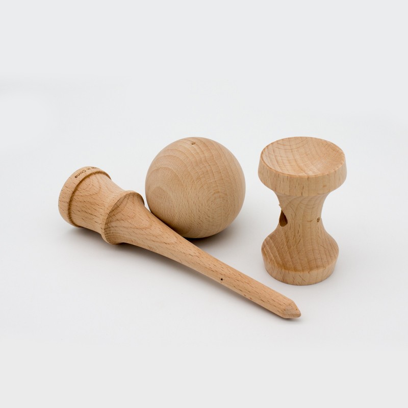 2 To 4 Years Wooden Kendama Laser Logo Wooden Puzzle Toy 190 X 70mm