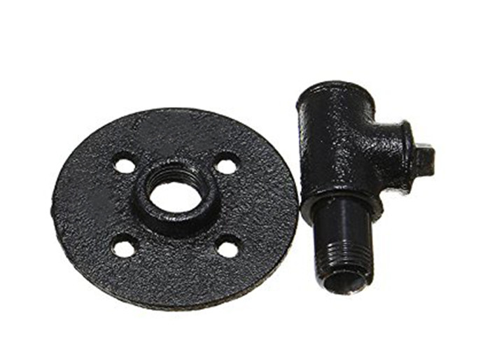 3/4 Inch Black Pipe Coat Rack Hanging Wall Towel Holder ISO9001 Approval